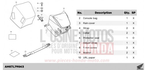 KIT,CONSOLE BAG NSS750R de 2024